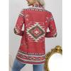 Western Ethnic Print Open Front Cardigan, Casual Long Sleeve Loose Cardigan, Women'S Clothing