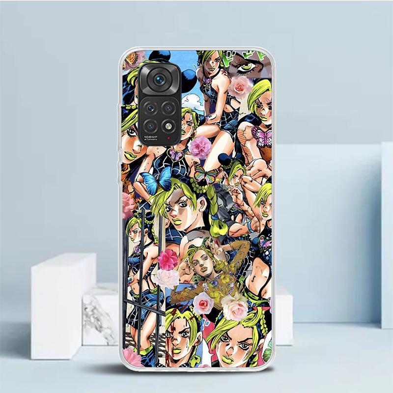 JoJo Bizarre Adventure Jolyne Cujoh Phone Case For Xiaomi Redmi Note 15 14 14S 13 12S 12 Pro Plus 11S 11 11T 11E 10S 10 + Soft T