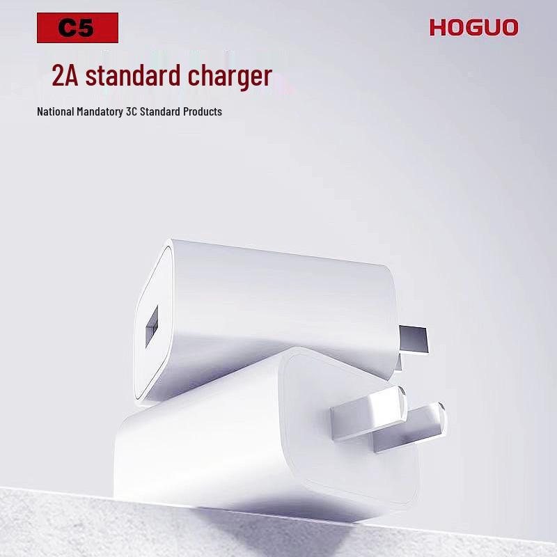 3C Certified Red Fruit C5 Charger 2A for Android Type-C & Apple - Charging Head & Data Cable Set