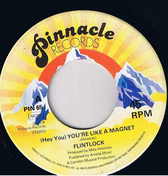 

7inch Record FLINTLOCK Hey You Youre Like A Magnet PIN65 Pinnacle Record 1978 UK Rock Used