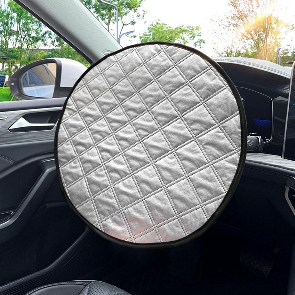 Anti Heat Steering Wheel Cover Automotive Steering Wheel Shield Foldable Protector Sunblocker For Hot Weather Summer Automotive