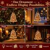 7 Pezzi Addobbi Luminosi per la Natività - Mini Globo con Scena Natalizia Lampada da Notte 8 cm Decorazioni Appese Antirottura per Albero Camino Ghirlanda