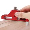 Aluminum Alloy Woodworking Center Scriber Marking Tool 95mm Blue/Red
