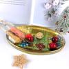 Resin Tray Mould Christmas Oval Shape Tray Epoxy Resin Casting Mold for Resin Craft Tray Bowknot Bell Serving Board Mold