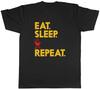 Eat Sleep BBQ Unisexs TShirt Grilling Roasting Charcoal Picnic Party Tee Gift