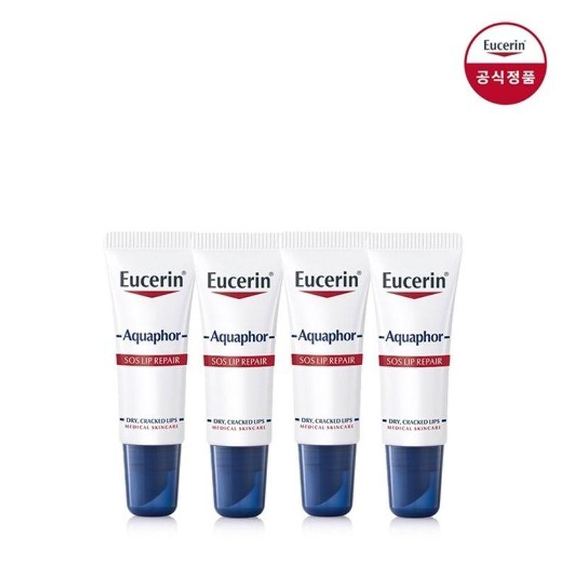 Eucerin Aquaphor SOS Бальзам для губ 10 мл x 4