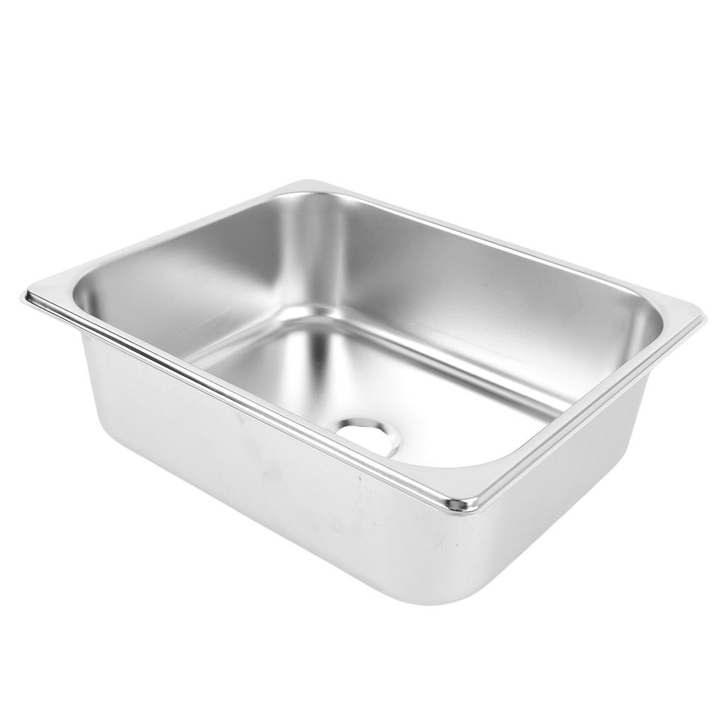 Edelstahl Barspüle 12.6x10.24x3.94in Quadratische Küchenspüle Handwaschbecken mit 40mm Abfluss
