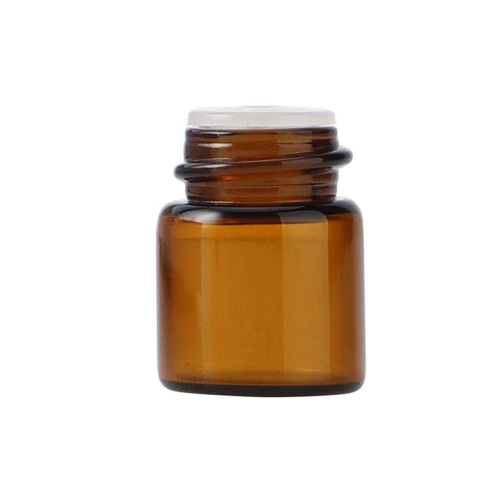 100Pcs Essential Oil Bottle Thick Glass Shock Resistant UV Protection Portable Essential Oil Bottle
