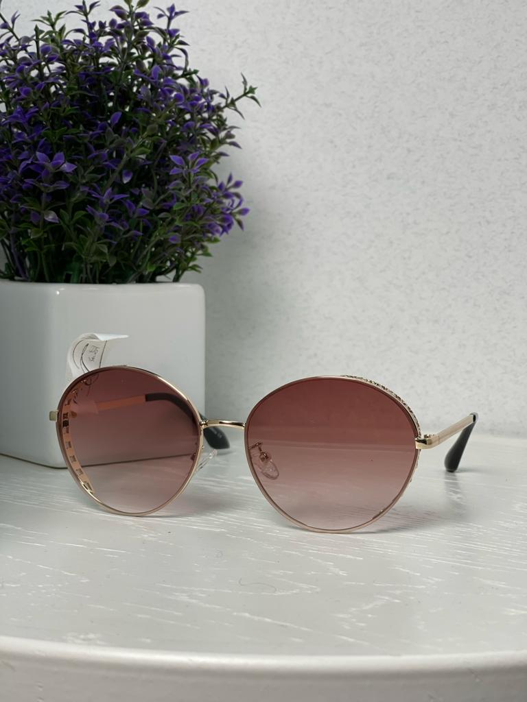 

Урожай жіночі сонцезахисні окуляри Кругла оправа в блискітках Окуляри Мода Відкритий пляжний відпочинок Сонцезахисні окуляри рожевий