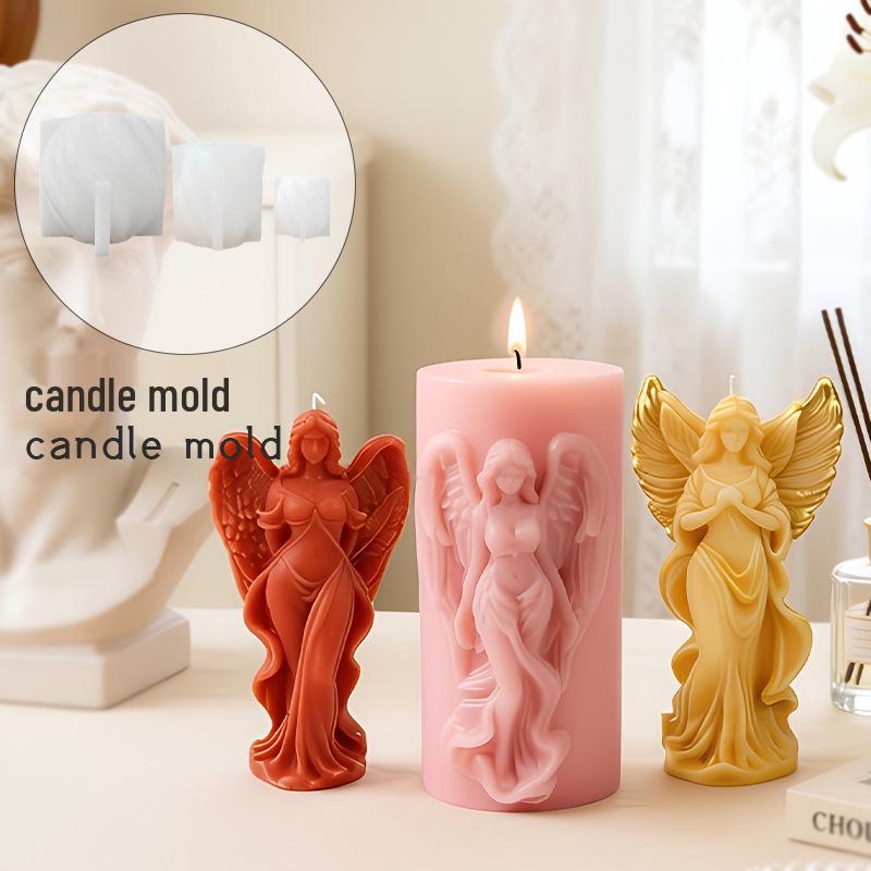 Kneeling Angel Silicone Candle & Aroma Stone Mold