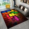 3D Retro Game Tetris Gamer Cartoon Area Rug,Carpet for Home Living Room Bedroom Sofa Doormat Decor,kid play Non-slip Floor Mat
