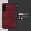 Red Lips Lanyard Phone Case For Samsung Galaxy A55 A53 A54 A35 A15 A16 A25 A36 5G S25 S23 S24 Ultra S22 Plus S24 FE Soft Cover