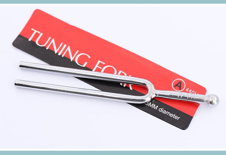 Dreld 440Hz Stimmgabel aus Edelstahl 440Hz Standard für Kompakt und Gabel, Stahl, Klang, Geigen-/Gitarrenstimmung, Tragbar.