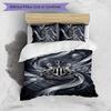 Set Lenzuola Stampato Newcastle United Football 3 Pezzi, Comodo Set Copripiumino per Camera da Letto Amico della Pelle