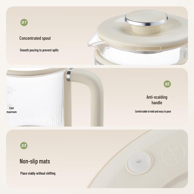 Midea Multi-functional Electric Kettle CN plug (adapter included)