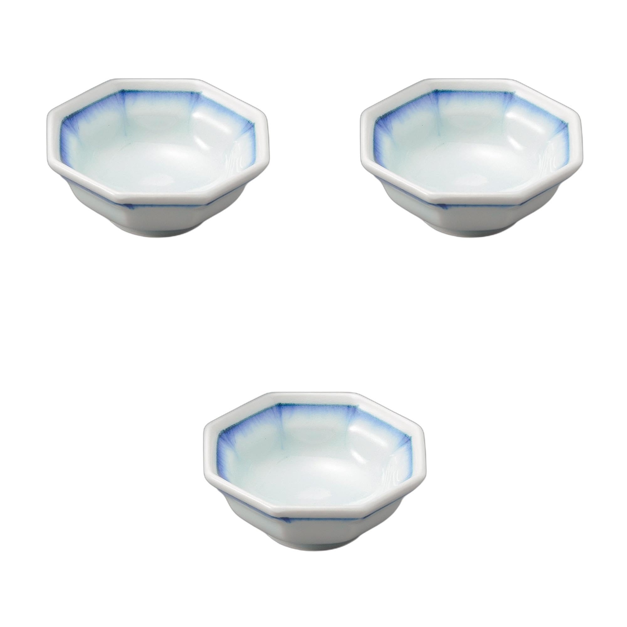 

Setomonohonpo (Set of 3) Indigo Glazed Octagonal Small Bowl [8.5 x 8 x 3.2 cm] | Ceramic Small Bowl