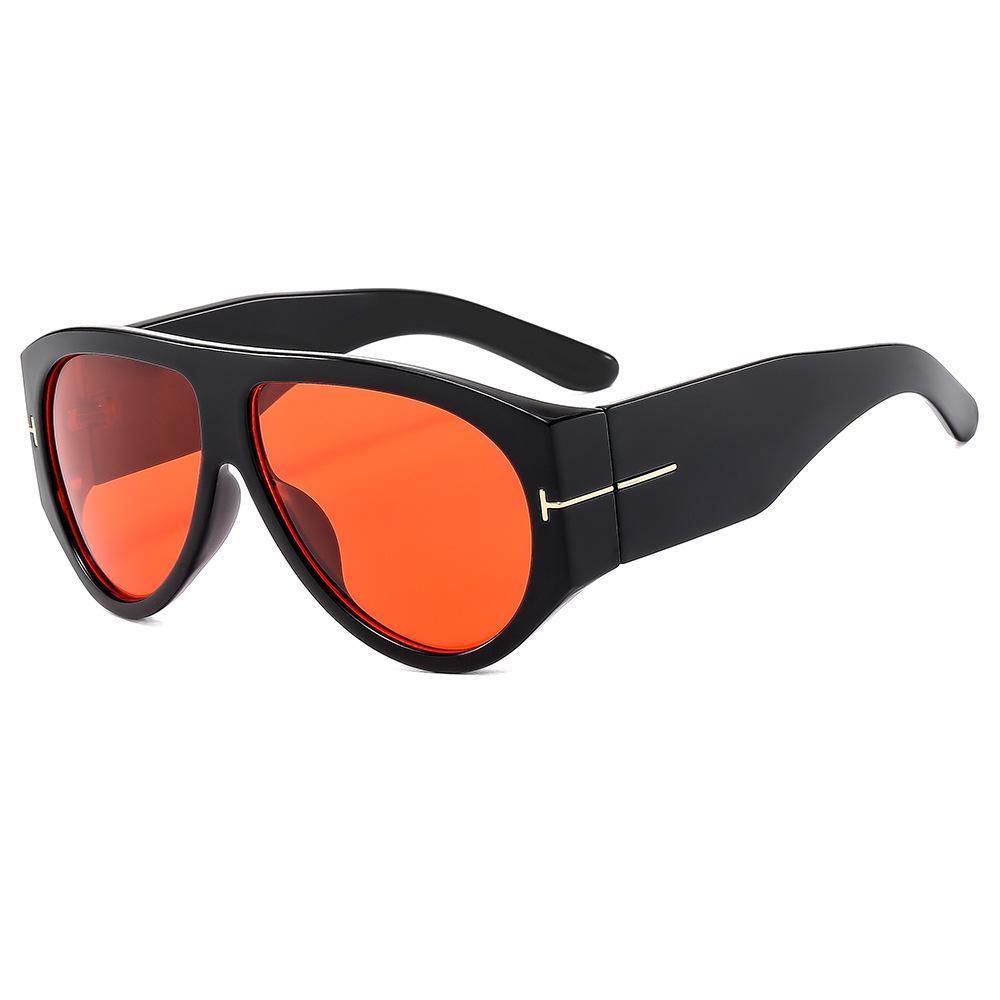 Occhiali da Sole Y2K Spicy Girl a Forma di T Aviator Ovali – Stile Streetwear da Donna alla Moda Protezione Solare