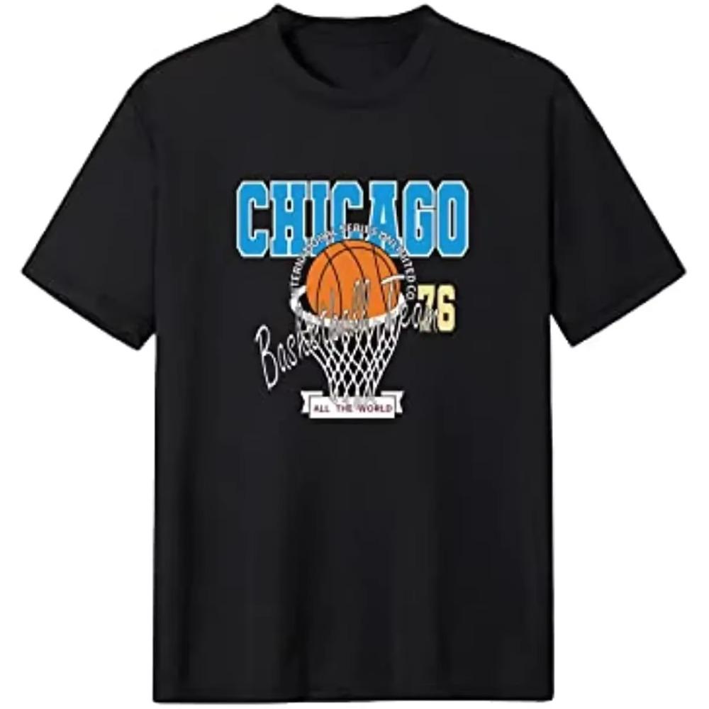 

Мужская повседневная футболка с графическим принтом и буквами, летние футболки с коротким рукавом, хлопковые повседневные футболки на все времена года, мужские футболки XXXXXL чёрный