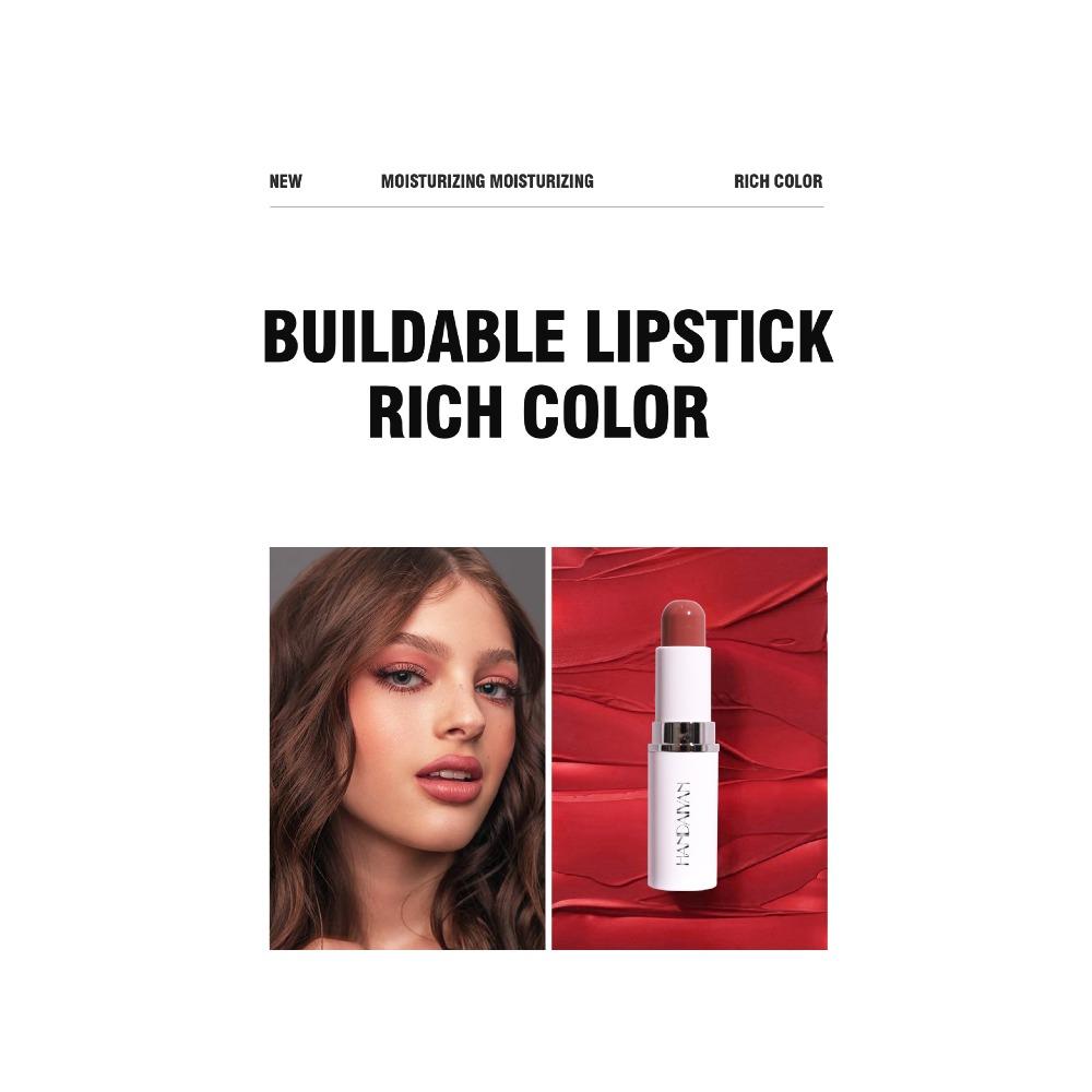 HANDAIYAN Lipstick Lippenstift, Twa -in-ien, Hert -LIP, Reade Froulike Matte Hydraterend En Hydraterend Is Net Maklik Te Ferklearjen