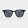 KOLEAT WOMEN Layered Horn-Rimmed Plain All-Black UV Protection Sunglasses [TMGBK]