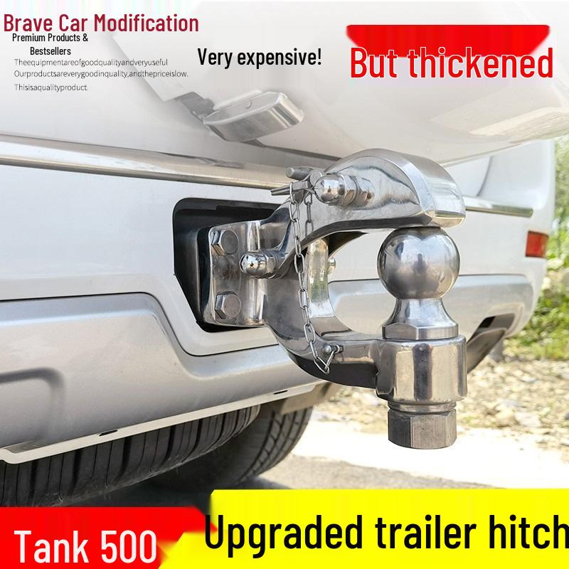 Stainless Steel Upgraded Trailer Hooks & Towing Bars for Tank 500