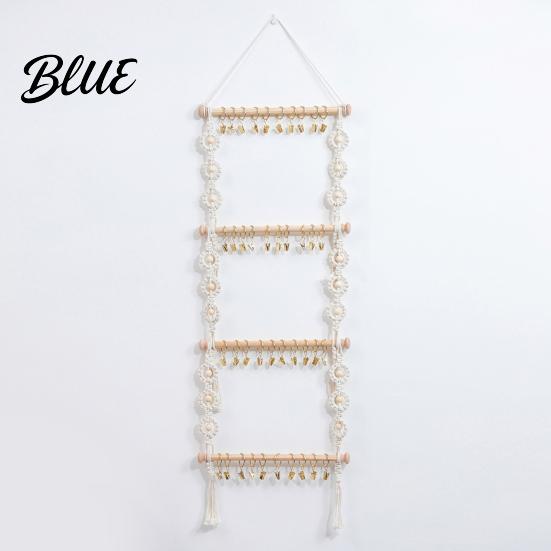 Hair Accessories Organizer Style Cotton Installation Hand Holder Easy Claw Clip Knitting Boho Wall Mounted