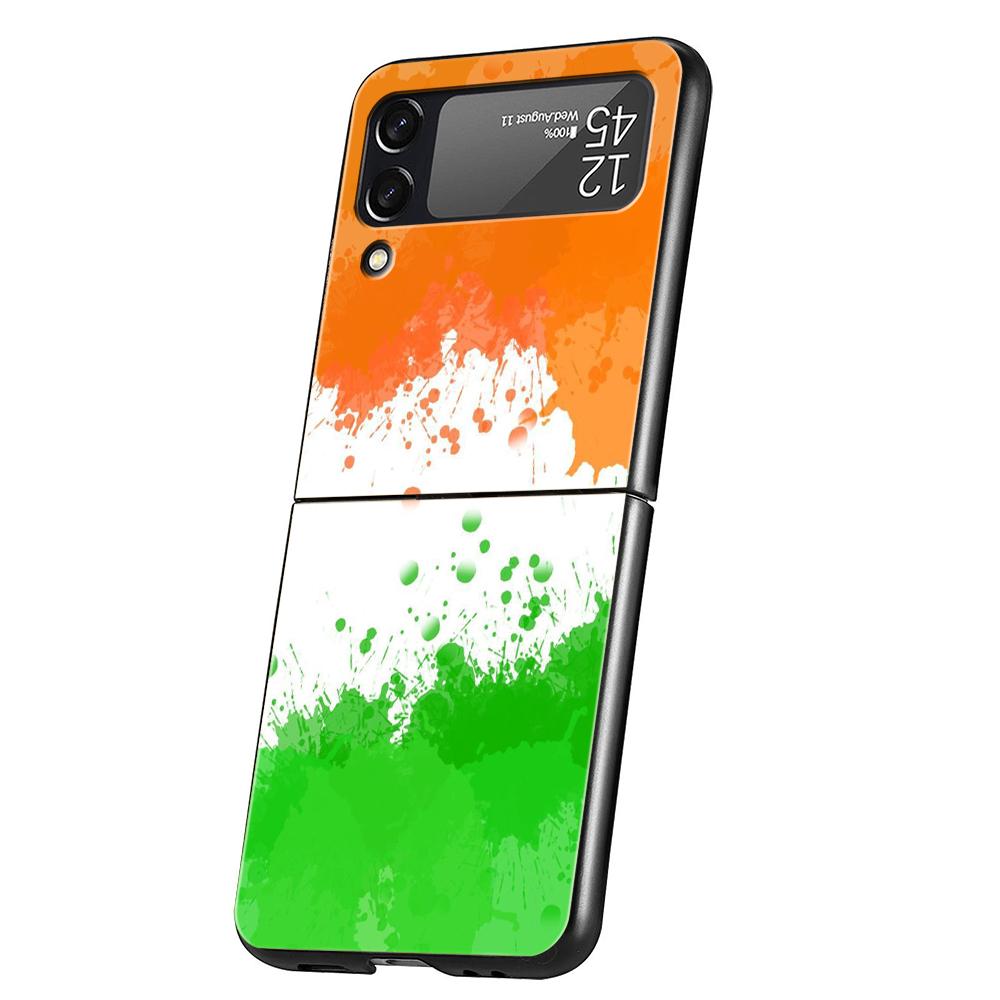 Ireland Flag Phone Case For Samsung Galaxy Z Flip 3 4 5 6 7 Hard Black Folding PC For Samsung Z Flip3 Flip4 Flip5 Cover