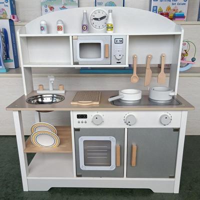 Wooden Pretend Play Kitchen Set for Kids - Cooking and Imaginative Play Toys