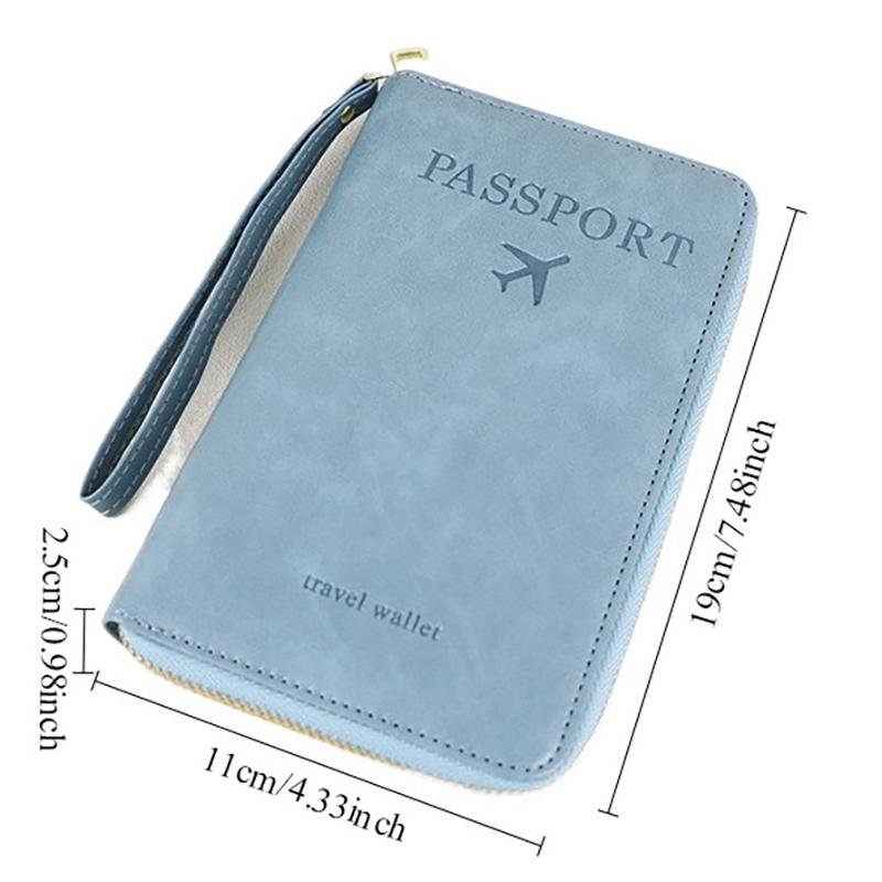 Multi-Functional Rfid Passport Wallet Rfid Passport Holder For Wallet Essential Travel Anti-Theft Wallet Storage Case Anti-Theft