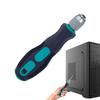 Screwdriver Bit Handle Quick Release Non-Slip 1/4 Inch Hex Screwdriver Handle Screwdriver Double Ball Quick Release Chuck Tools