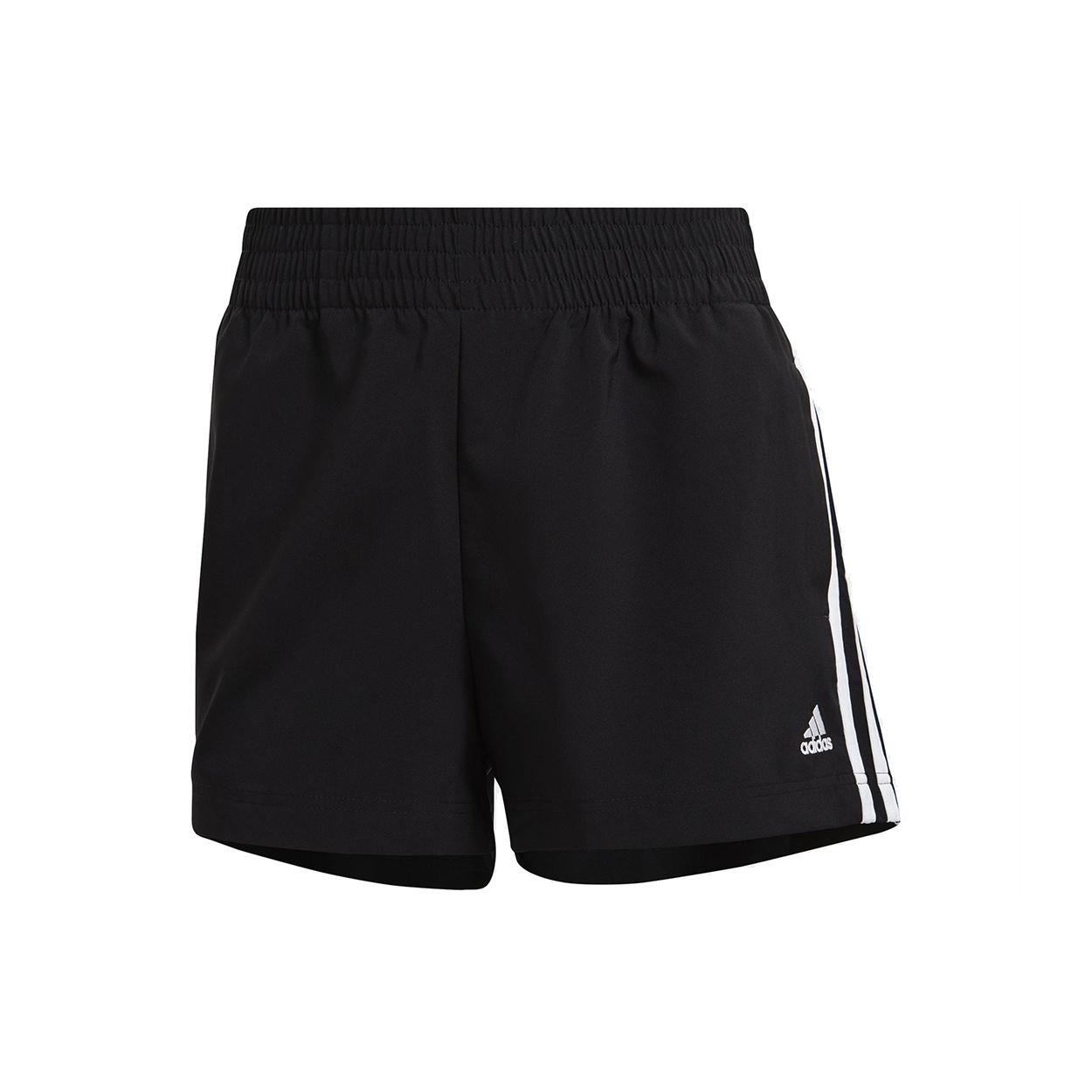 (WMNS) adidas W 3s Wv Sho Training Sports Stripe Woven Shorts Black Women s GM5549 XL