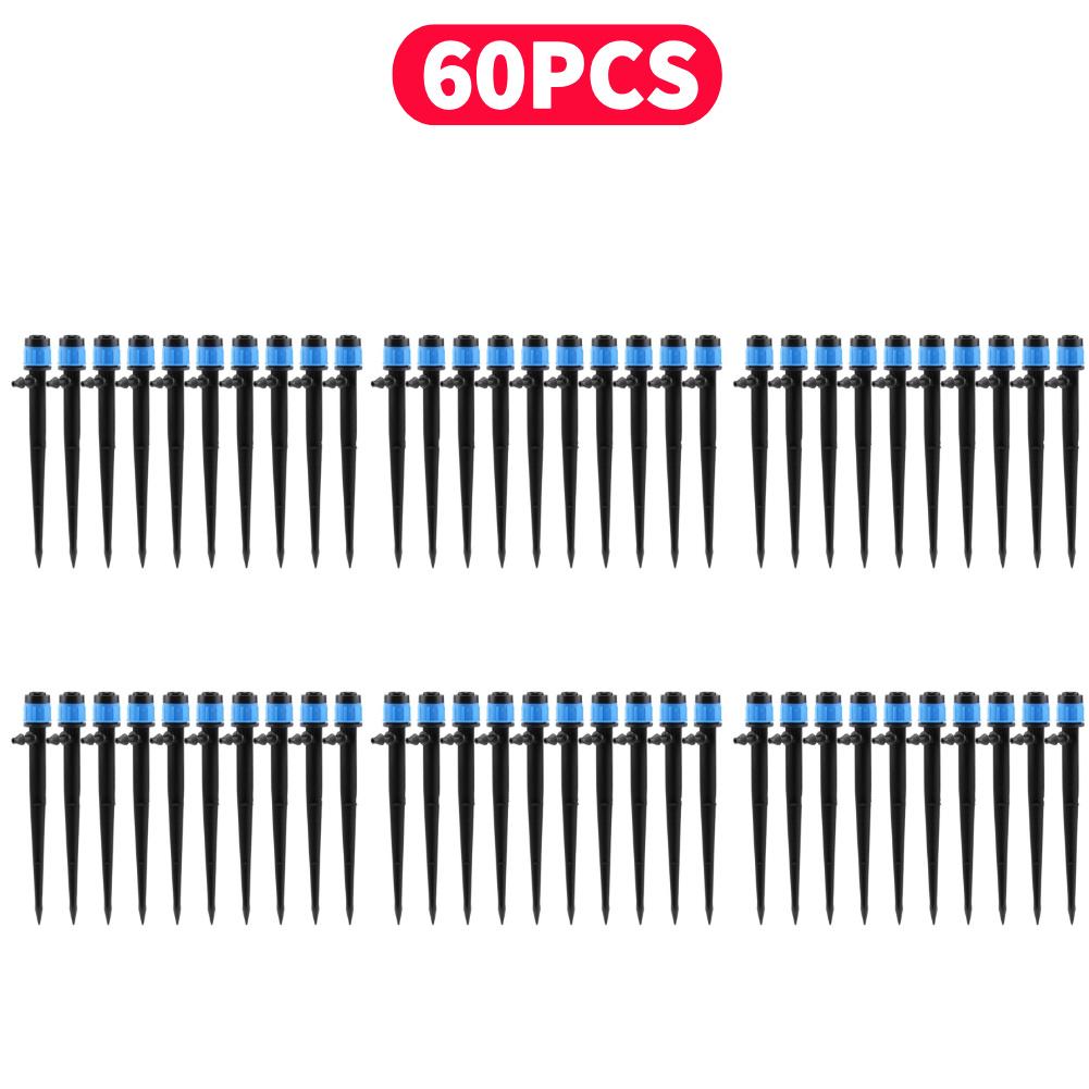 10-100Pcs Garden Micro Drip Irrigation Devices 360°Irrigating Nozzle Sprayer Sprinkler for 4/7"Hose Garden Plant Watering System