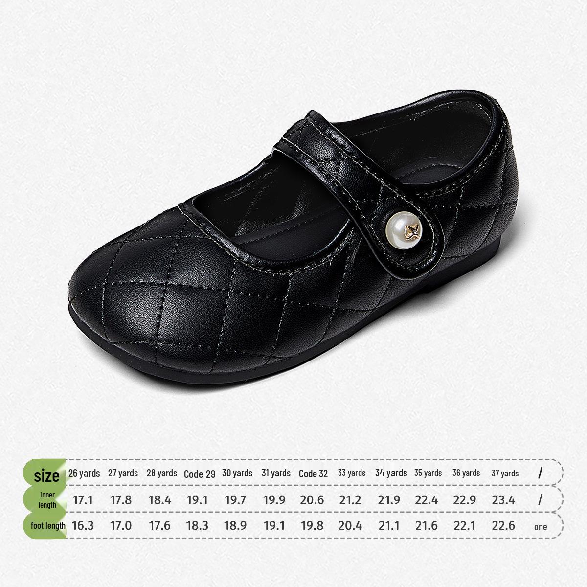 Snuffy Leather Princess Shoes for Girls - Soft Sole, Non-slip, Spring & Autumn 2026 Style 27