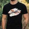 T-Shirt Herren Aquarell Vogel Motiv Baumwolle Größe XS bis 5XL