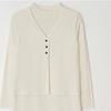 Senbi Seasonal Knit Setup Turtleneck Dress + Vest Set 2pcs