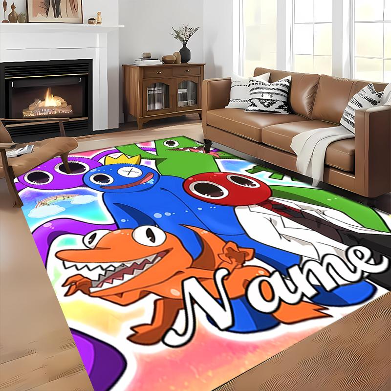 Custom personalization Rainbow Friends Area Rug - Perfect For Kitchen, Bathroom,Laundry Room Decor Large Size Available,Gift All Seasons