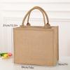 Waterproof jute bags, large capacity jute bags, hand-held bags, fashionable and simple shopping bags