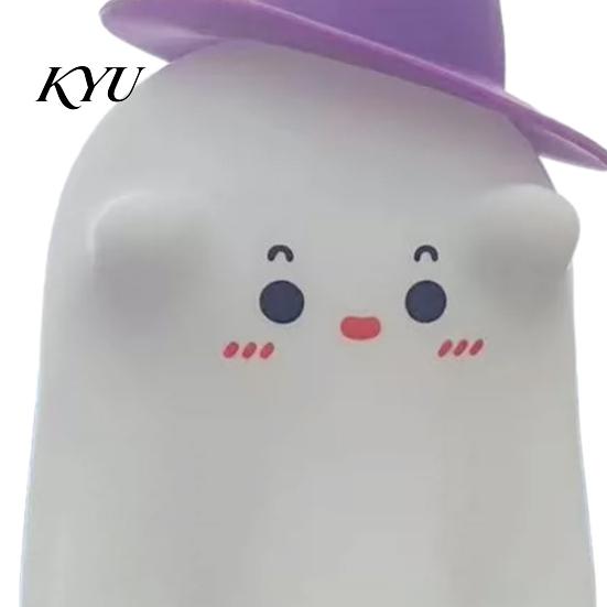 Rechargeable Nursery Lighting Magician Ghost Silicone Night Light with Tap Sensing Control, LED Lamp for Children Bedroom Nightlight Kids Room Decor,