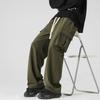 Men's simple drape paratrooper overalls men's big pockets casual trousers trendy fashion versatile pants