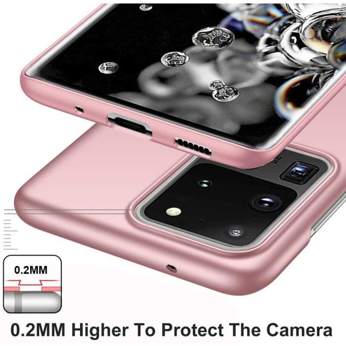 Coque - HongWe - Samsung Galaxy S20 Ultra - Or Rose - Très Mince - Rigide