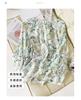 100% mulberry silk printed shirt for women's 2026 spring fashion versatile round neck silk top