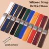 Λουράκι Ρολογιού Σιλικόνης 18mm 20mm 22mm 24mm Γρήγορης Απελευθέρωσης για Huawei Watch GT4/GT3 46mm για Seiko για Omega για Fossil Λουράκια Καουτσούκ