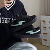 Nuove sneakers estive chic nere con punta a lavagna, scarpe casual da skateboard per studenti