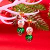 Christmas Themed Snowman Pearls Earrings Lightweight Jewelry Ear Accessories For Women Girls Winter Event