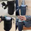 Insulated Motorcycle Cup Holder – Universal Handlebar Bottle Bag with Hook for Scooter/Bike/Delivery Use
