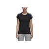 Adidas Classic Three Stripes Comfortable Round Neck Short Sleeve T-Shirt Women T-Shirts Black S97183