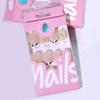 24pcs Manicure Oval False Nails 3D Flower Detachable Press On Nails French Fake Nails DIY