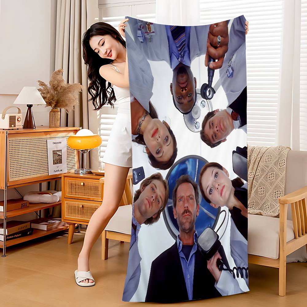 Medical Drama House MD TV Show Big Microfiber Beach Towels Quick Dry Towel Sand Beach Towels Pool Towel For Travel Swim