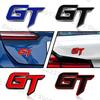 3D Metal GT Logo Letters Car Front Q2Grill Rear Trunk Emblem Badge Sticker Decals GT Accessories