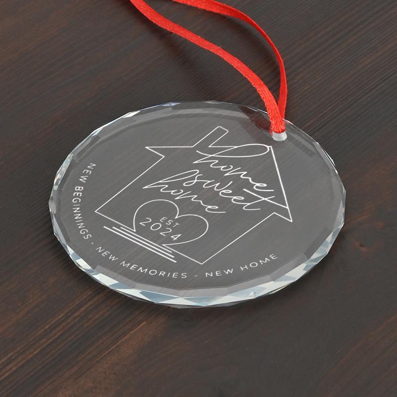 1pc/2pcs House Warming Gifts for New Home Housewarming Christmas Ornaments for Decorations First Christmas In Our New Home Gift Ideas